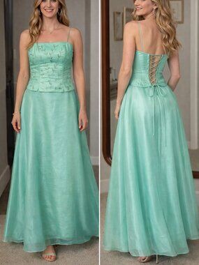 Teal Prom Dress (2 piece)